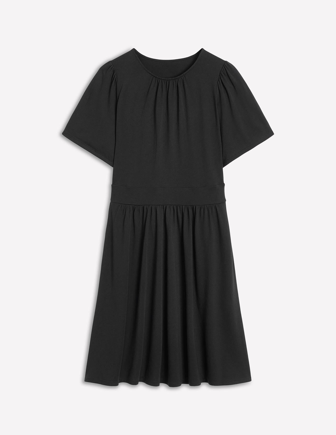 Boden Louisa Short Jersey Dress - Black