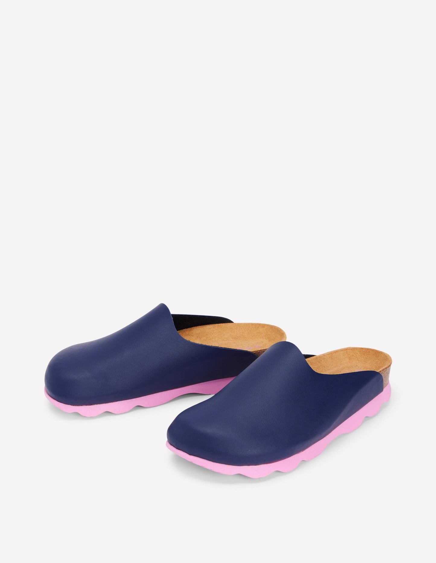 Boden Lyla Colour Block Clogs - Navy/Soft Pink