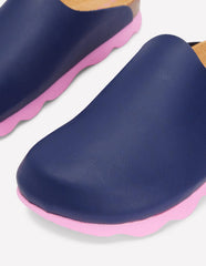Boden Lyla Colour Block Clogs - Navy/Soft Pink