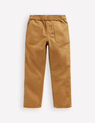 Boden Pull - on Cotton Pants - Stone Grey