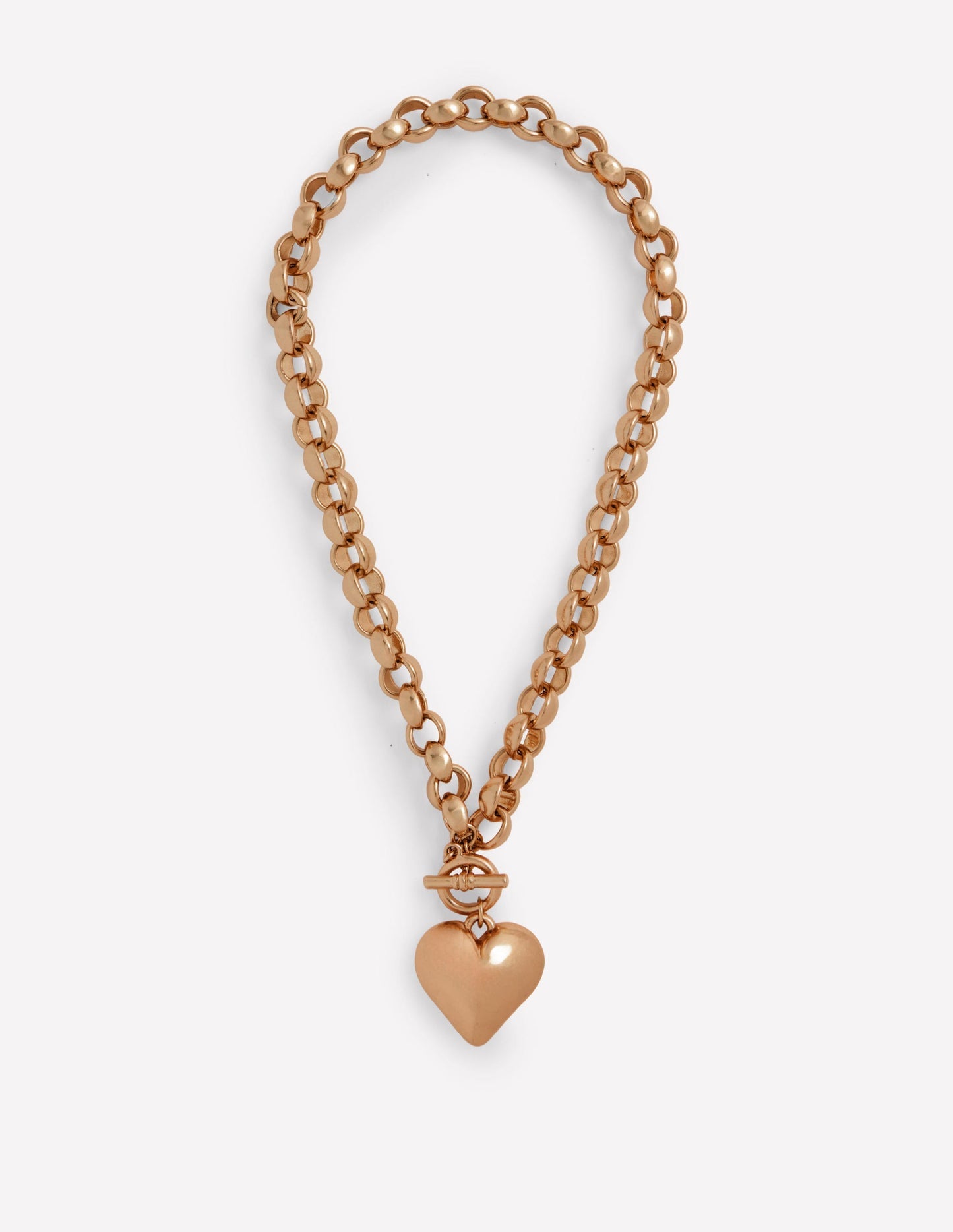 Boden Chunky Heart Necklace - Gold