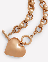 Boden Chunky Heart Necklace - Gold