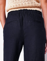 Boden Islington Linen Pants - Navy