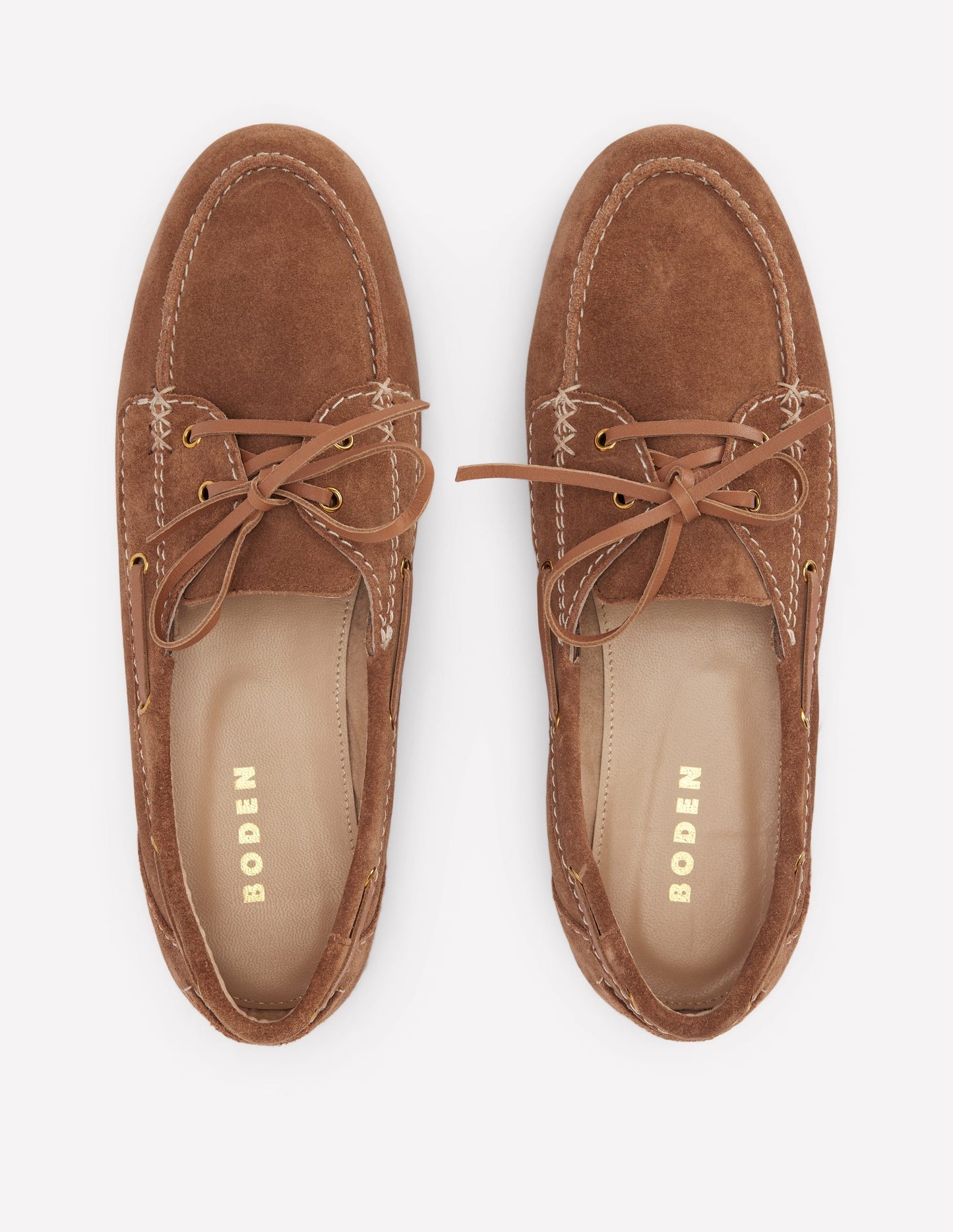 Boden Boat Shoes - Tan