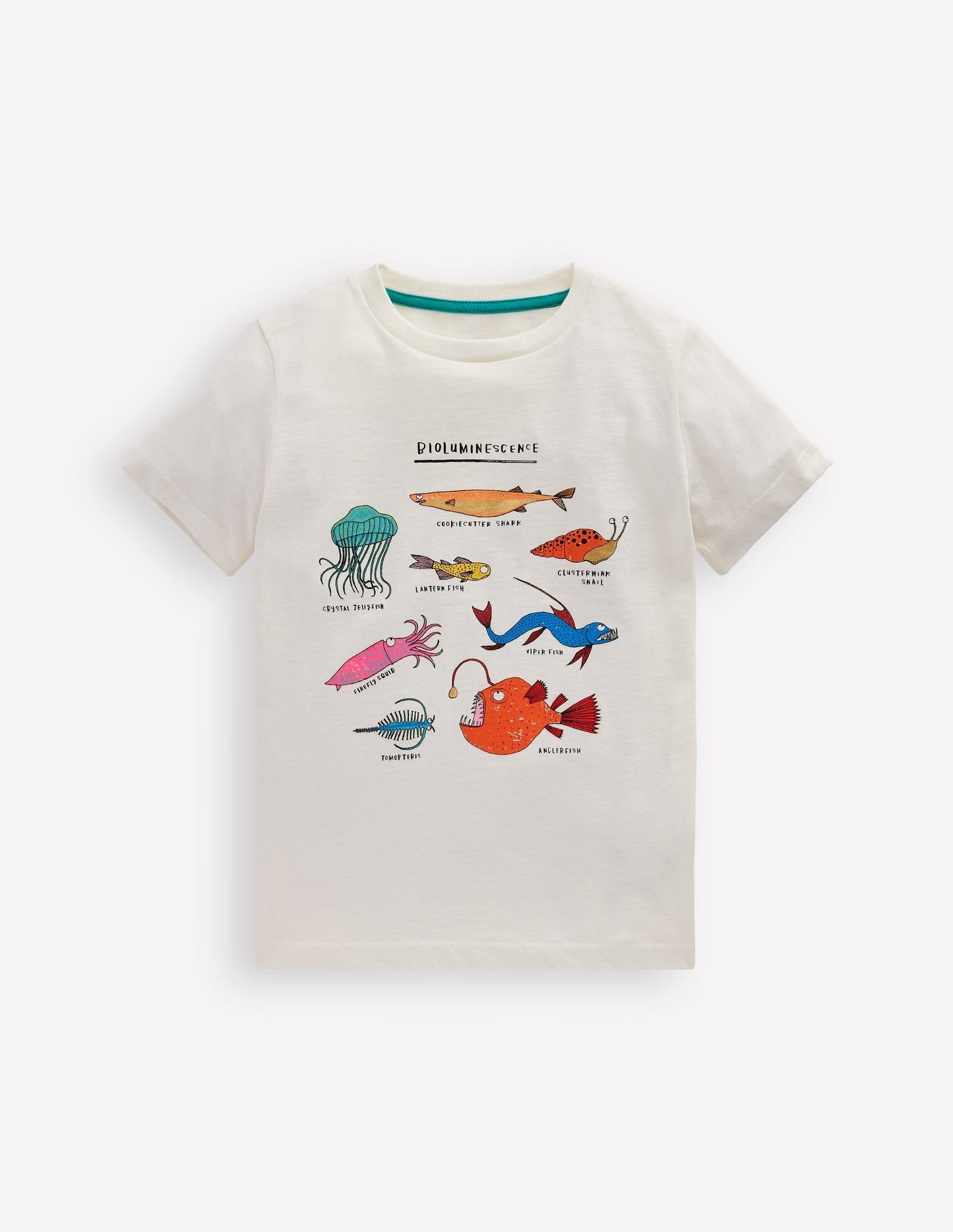 Boden Glow - In - The - Dark T-shirt - Soft Ivory Bio
