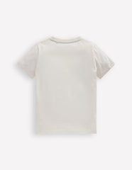 Boden Glow - In - The - Dark T-shirt - Soft Ivory Bio