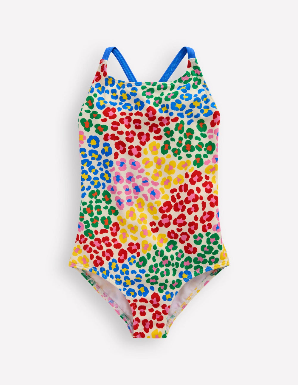 Boden Selena Rainbow Strap Swimsuit - Multi Rainbow Leopard