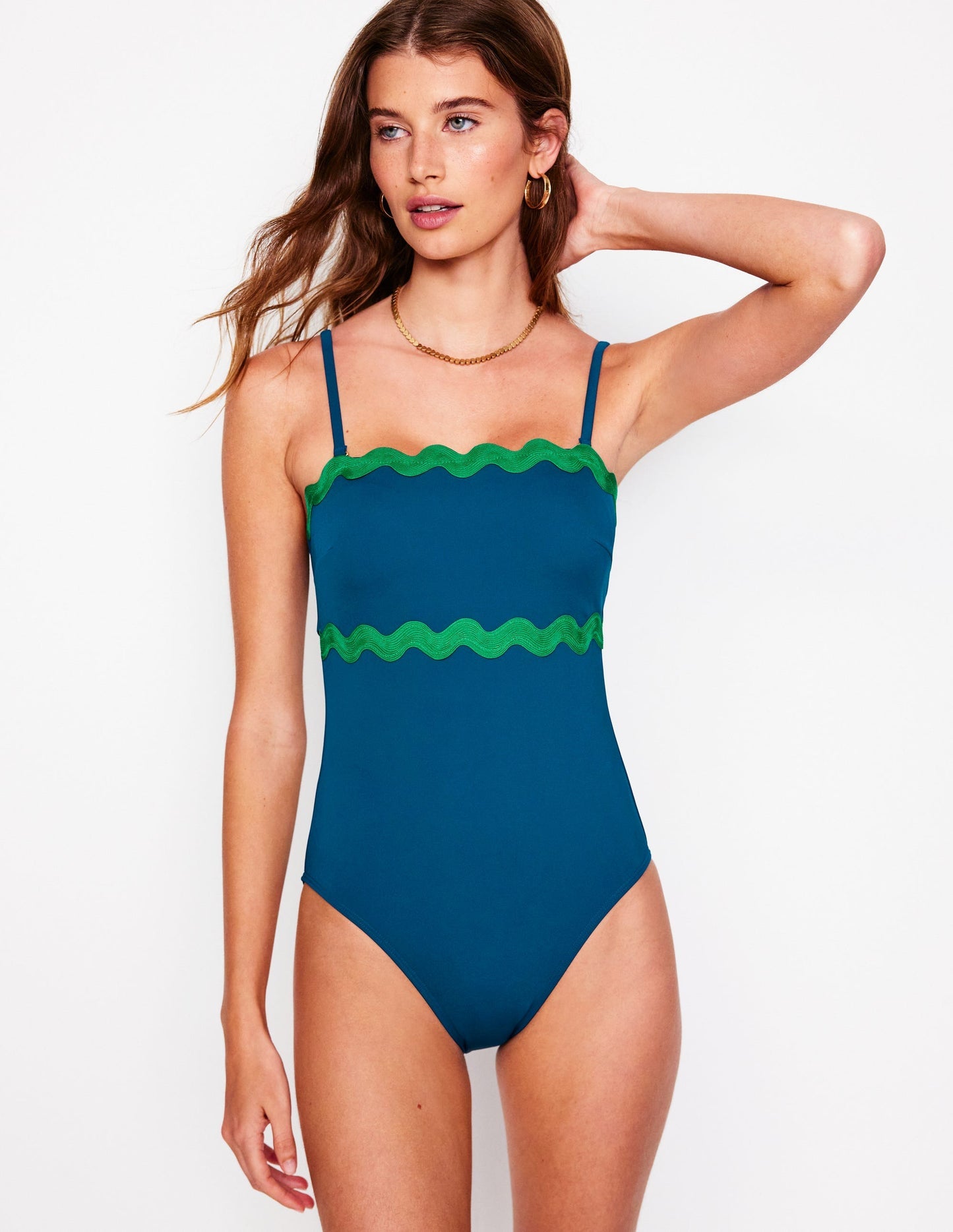 Boden Giant Rik Rak Swimsuit - Oceanside
