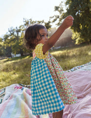 Boden Gathered Woven Dress - Hotchpotch Multi