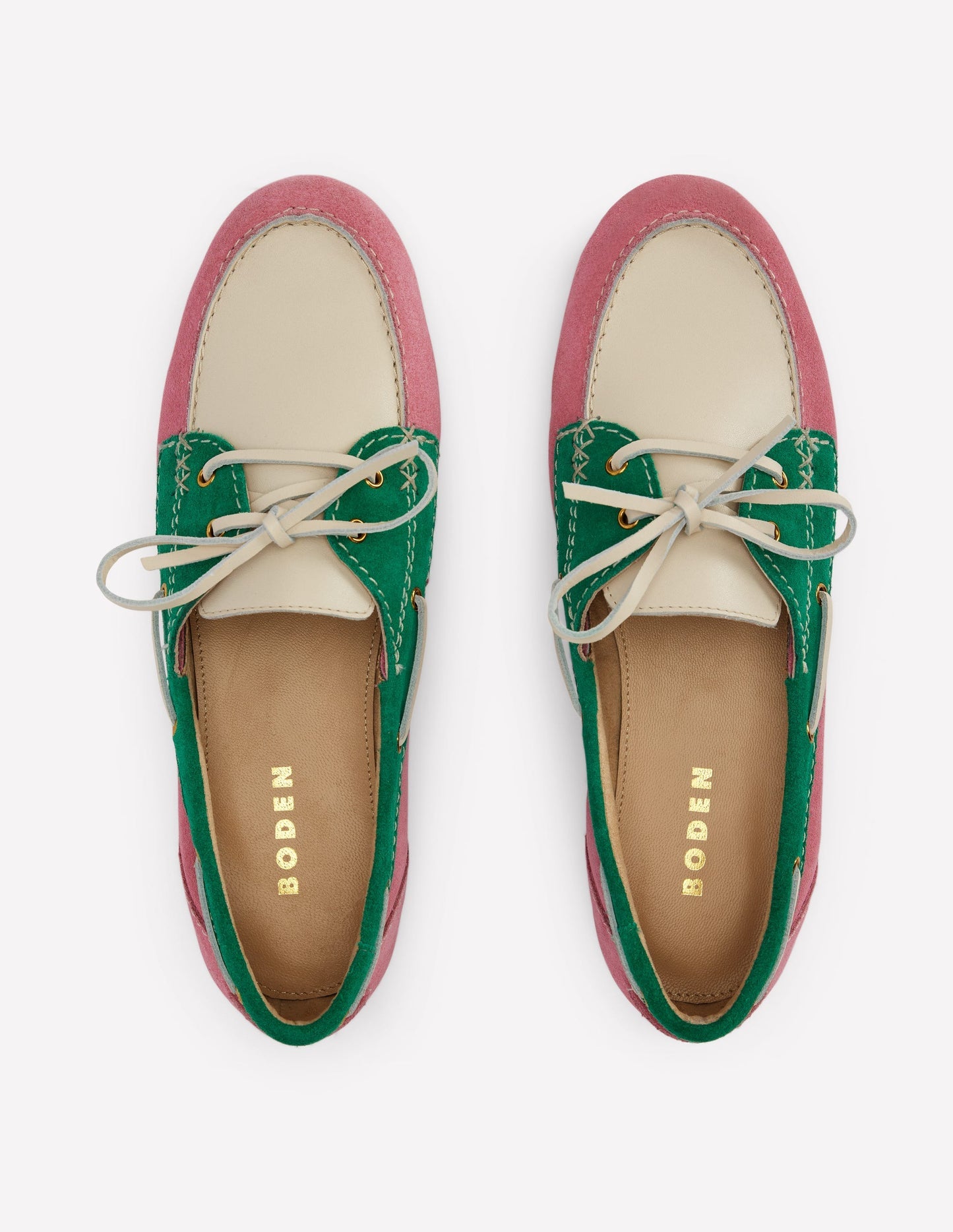 Boden Boat Shoes - Pink Rose