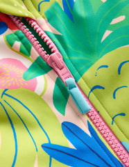 Boden Short - sleeved Swimsuit - Multi Tropical Fruit