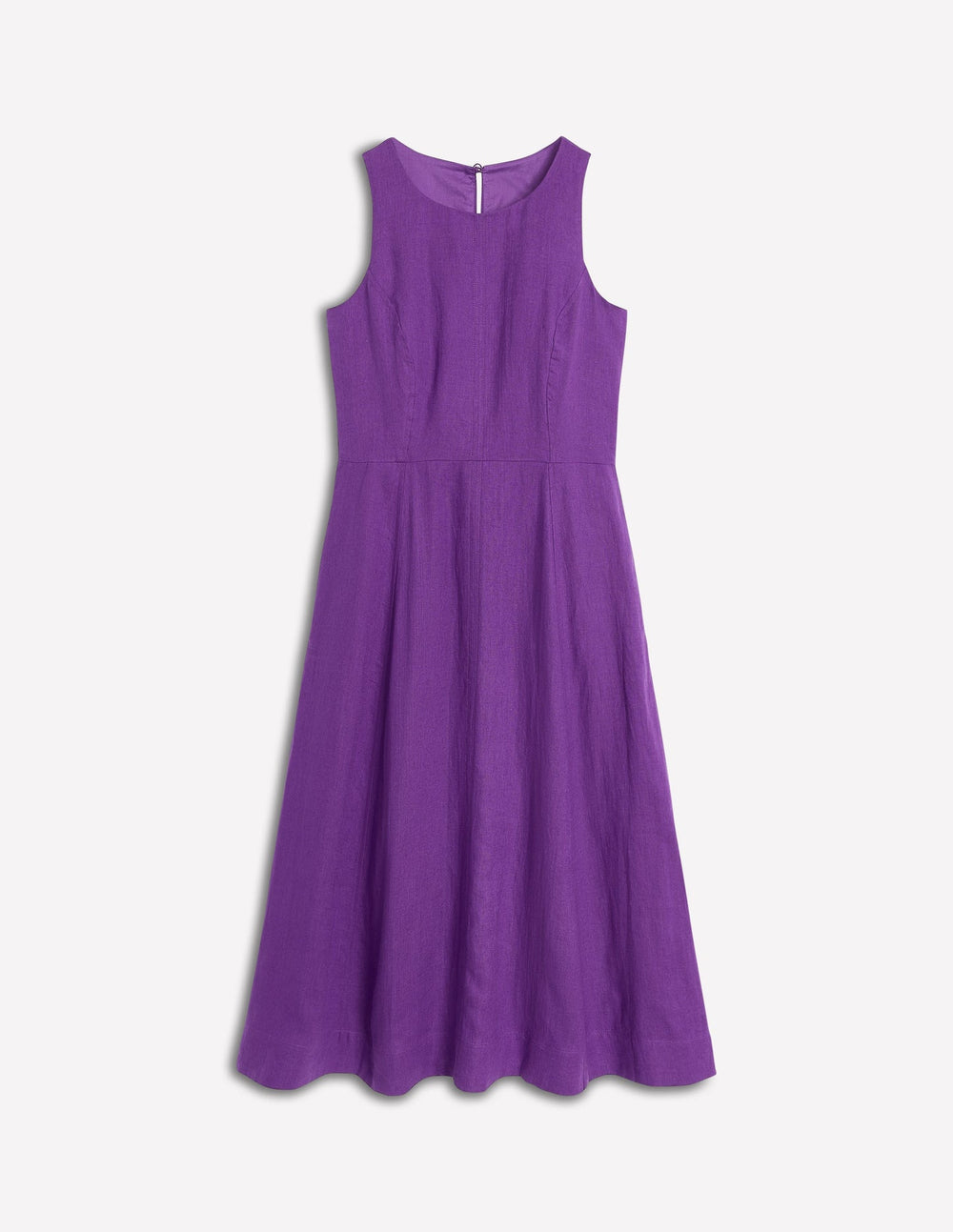 Boden Carla Linen Midi Dress - Royal Purple