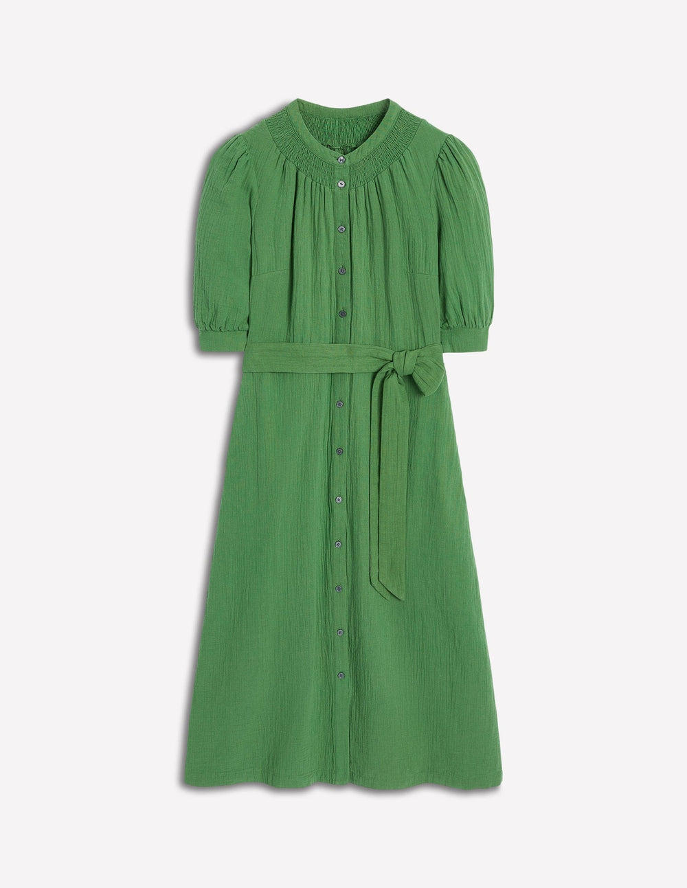 Boden Ada Double Cloth Midi Dress - Paradise Green