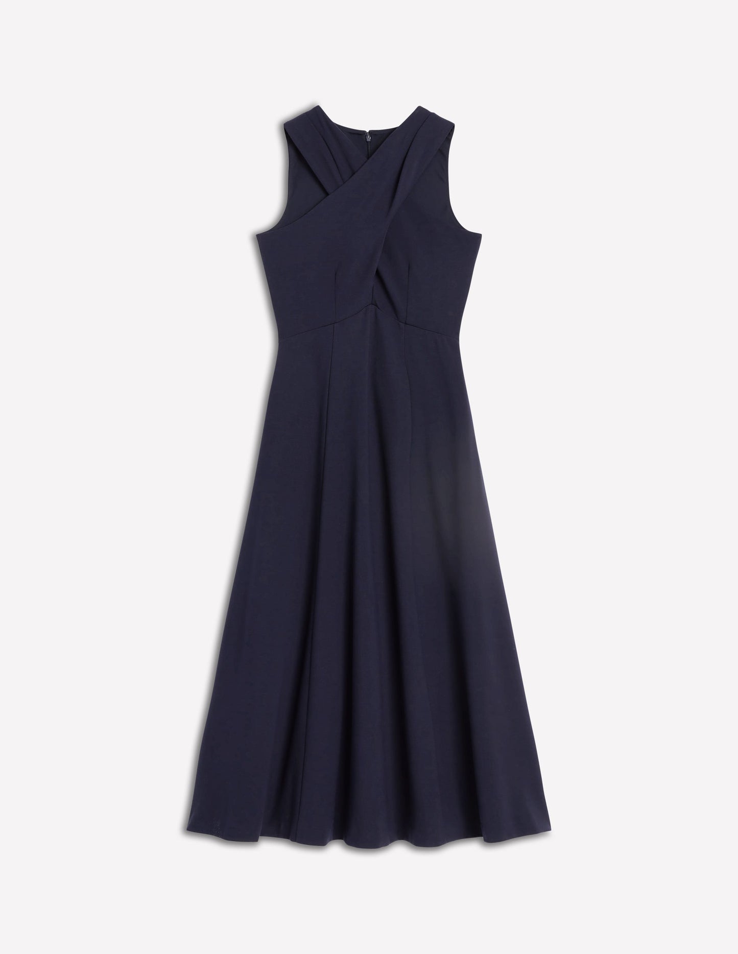 Boden Cross Front Ponte Dress - Navy