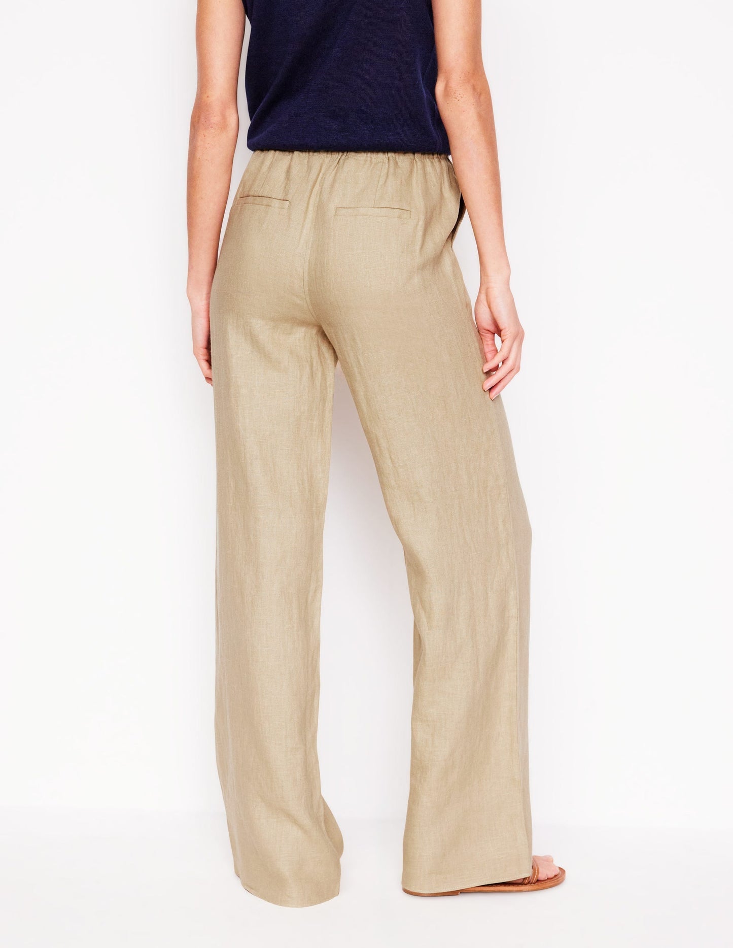 Boden Islington Linen Pants - Oatmeal