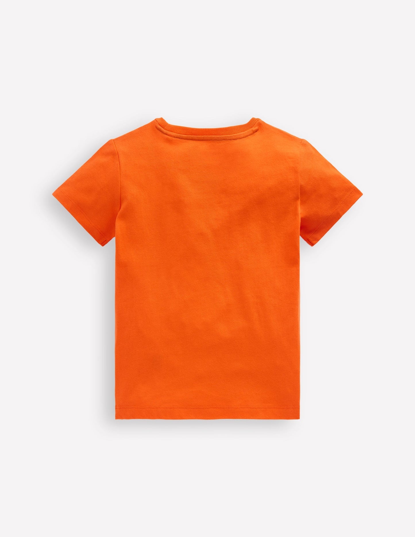 Boden Chain Stitch T-shirt - Hot Coral tiger