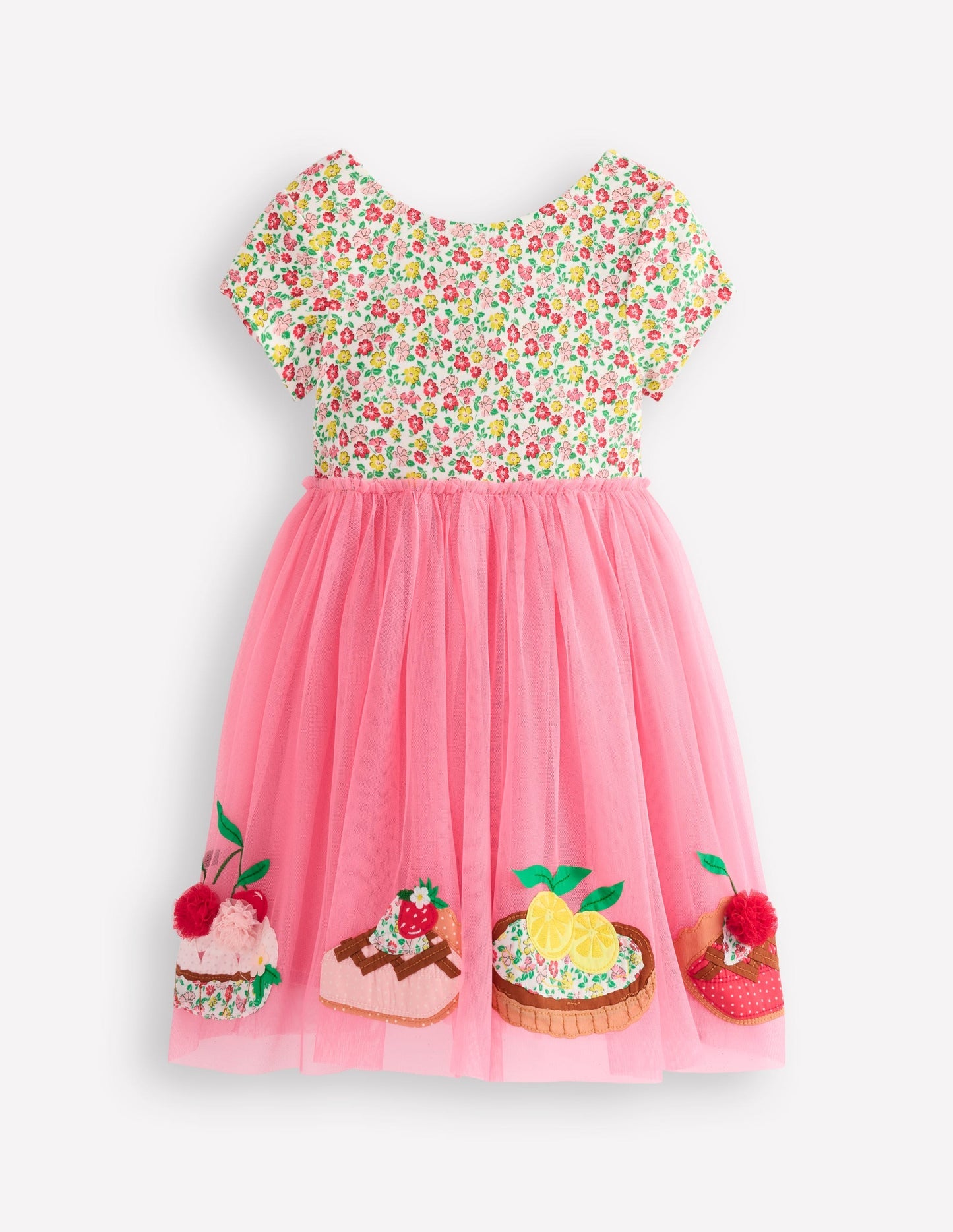Boden Ami Applique Tulle Dress - Salmon Pink Desserts