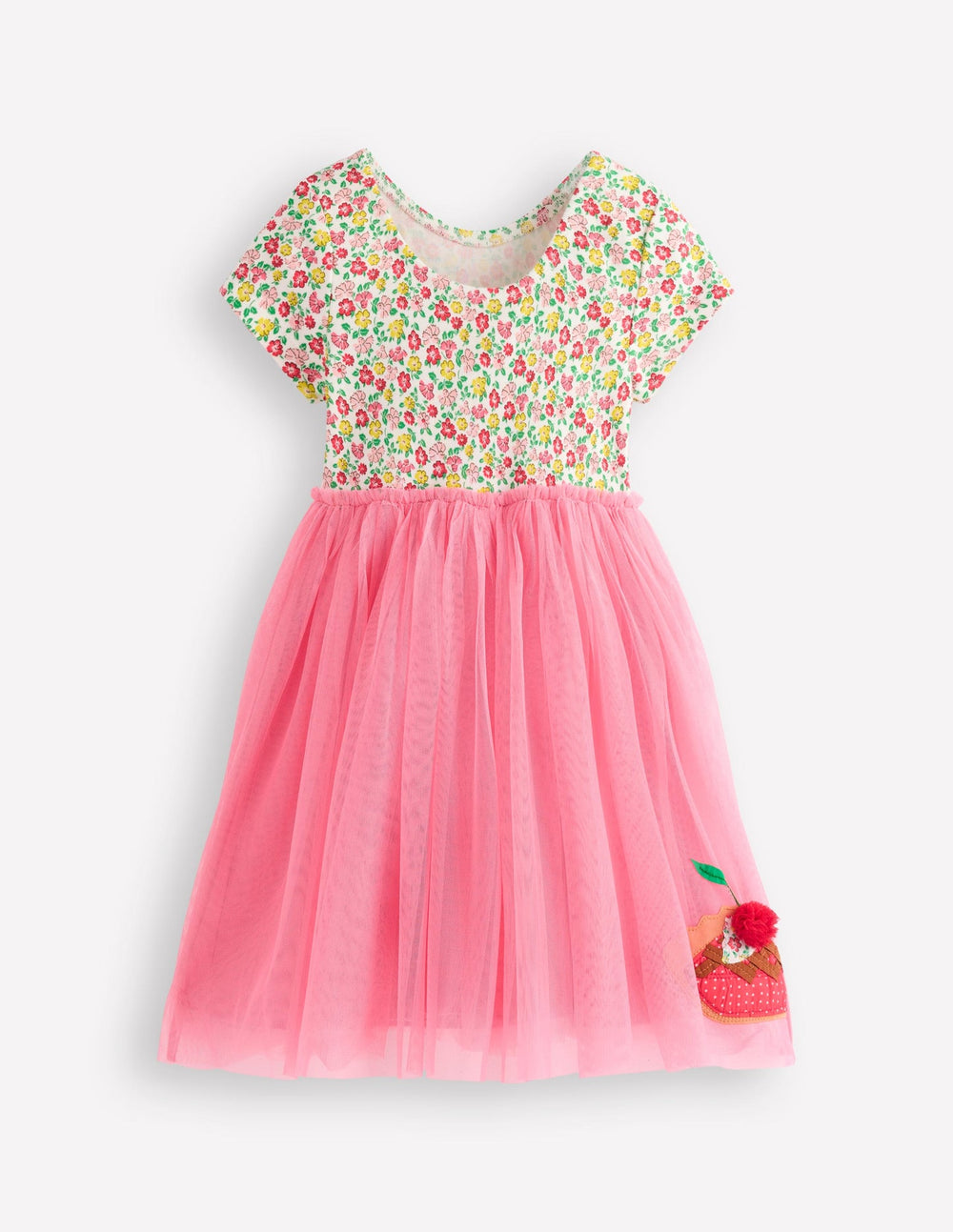 Boden Ami Applique Tulle Dress - Salmon Pink Desserts