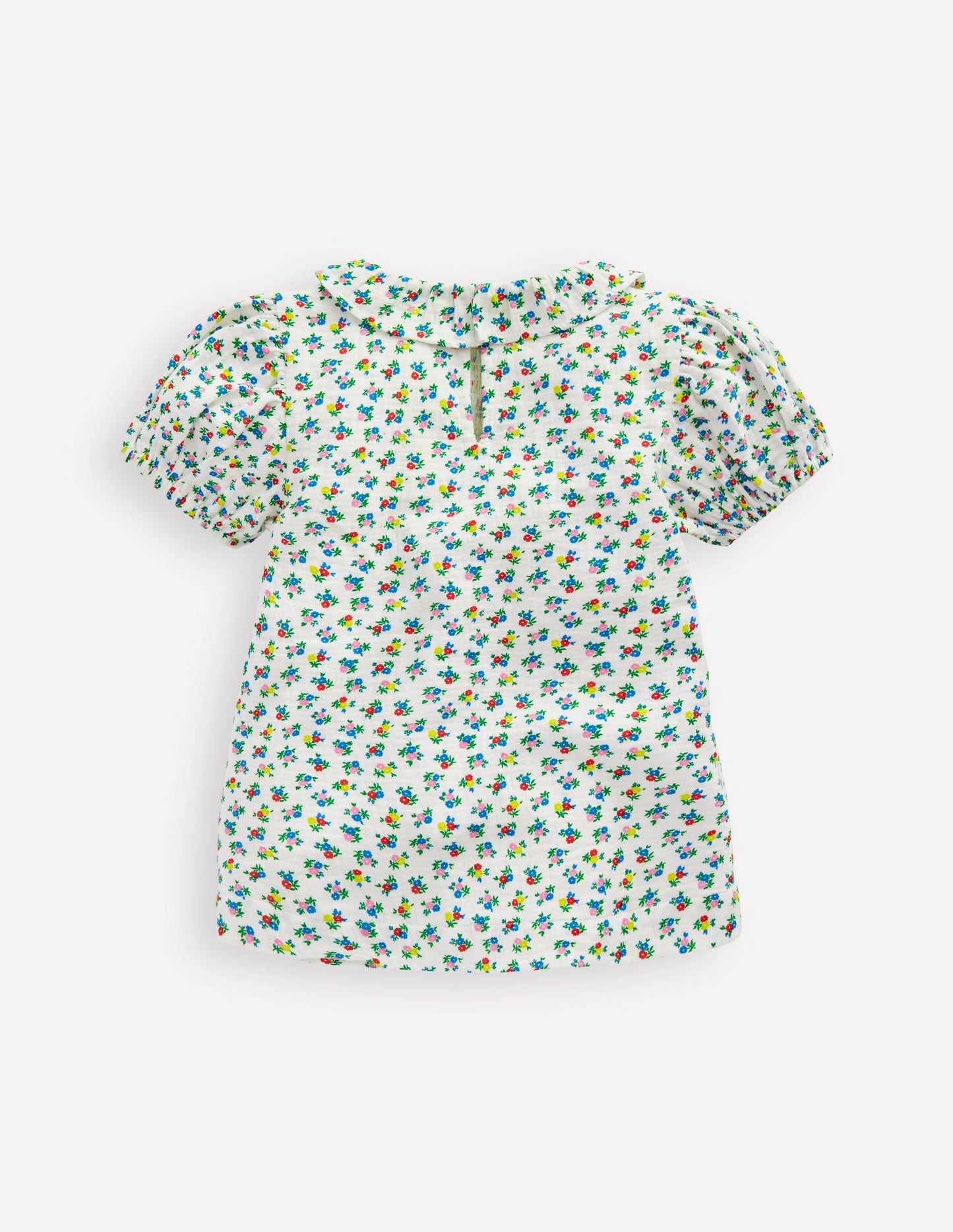 Boden Double Cloth Printed Blouse - Soft Ivory Ditsy Floral