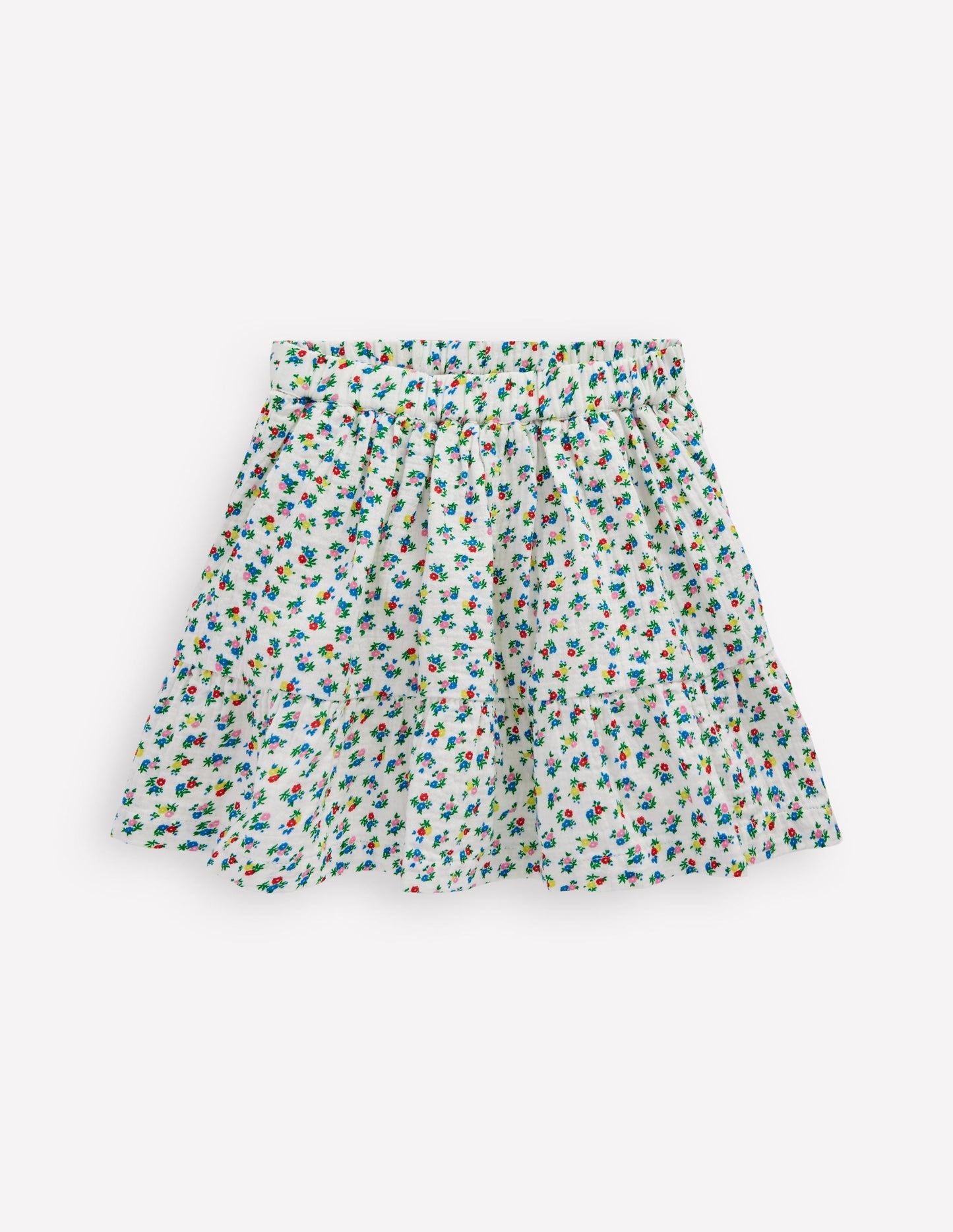 Boden Double Cloth Printed Skirt - Soft Ivory Ditsy Floral