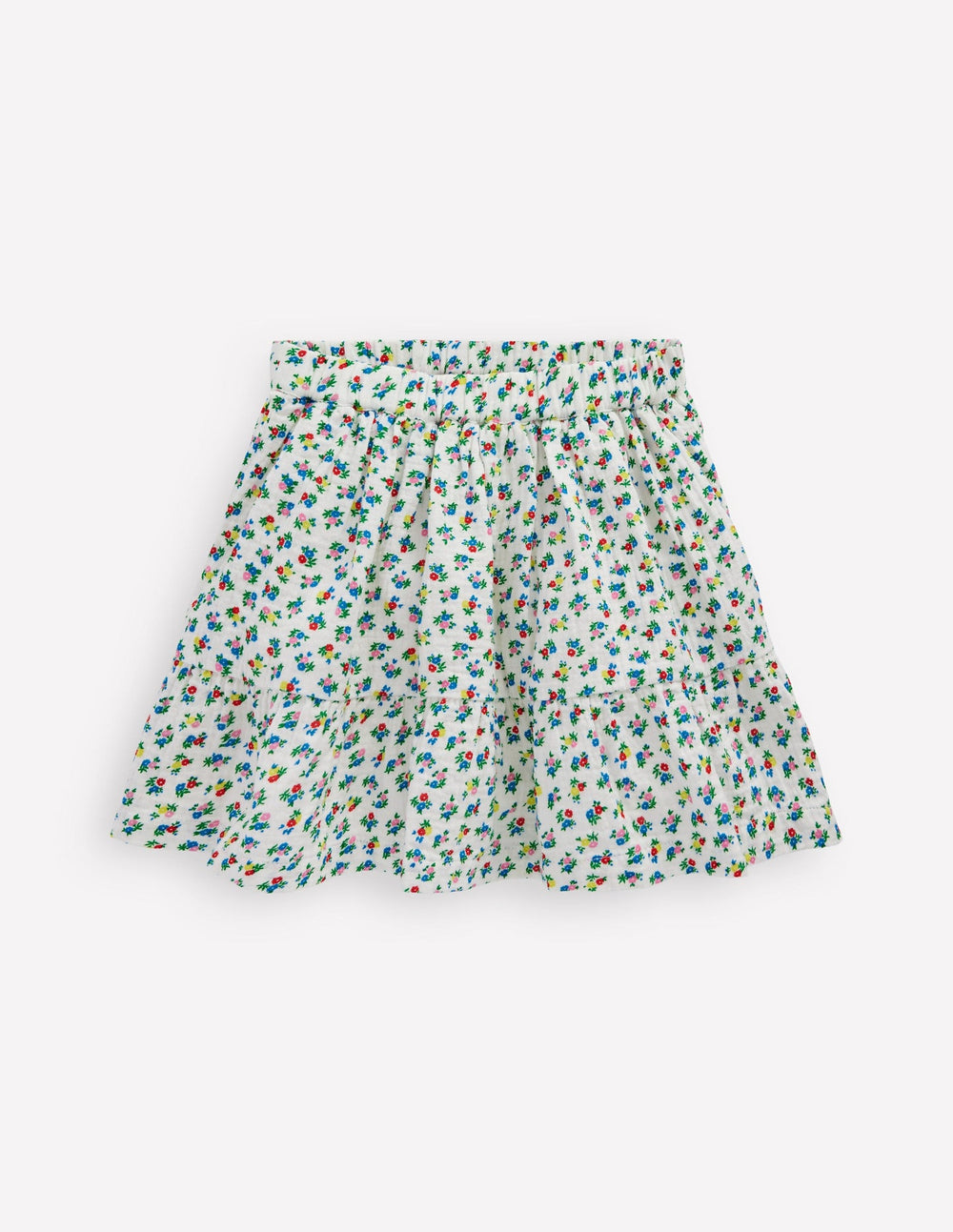 Boden Double Cloth Printed Skirt - Soft Ivory Ditsy Floral
