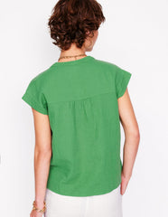 Boden Sleeveless Double Cloth Top - Paradise Green