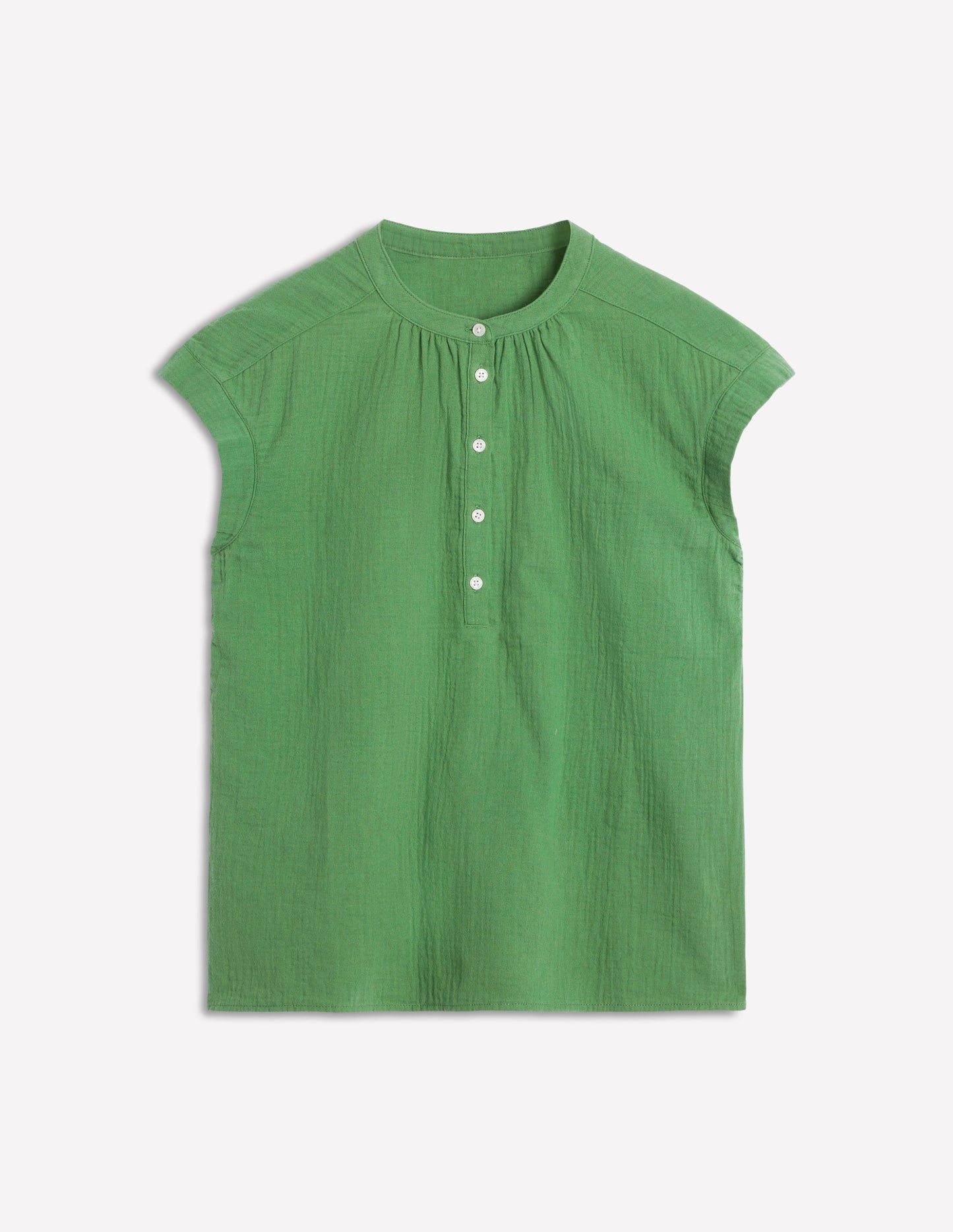 Boden Sleeveless Double Cloth Top - Paradise Green
