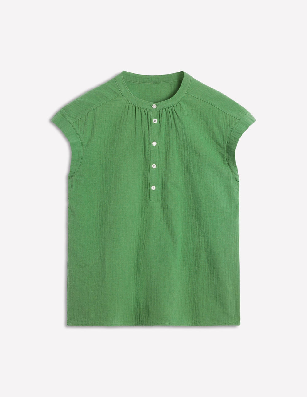 Boden Sleeveless Double Cloth Top - Paradise Green