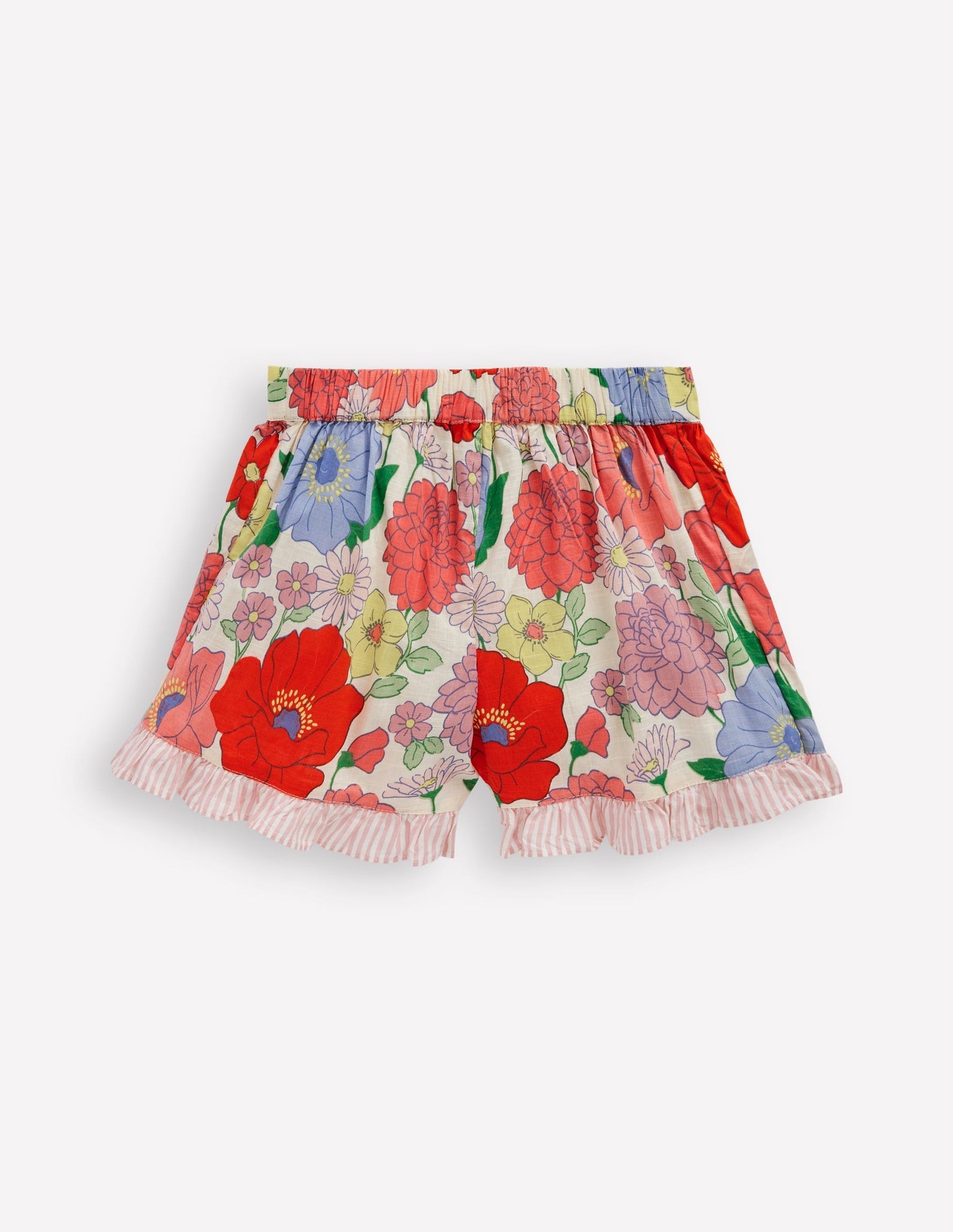 Boden Wrap Frill Skort - Multi Summer Garden