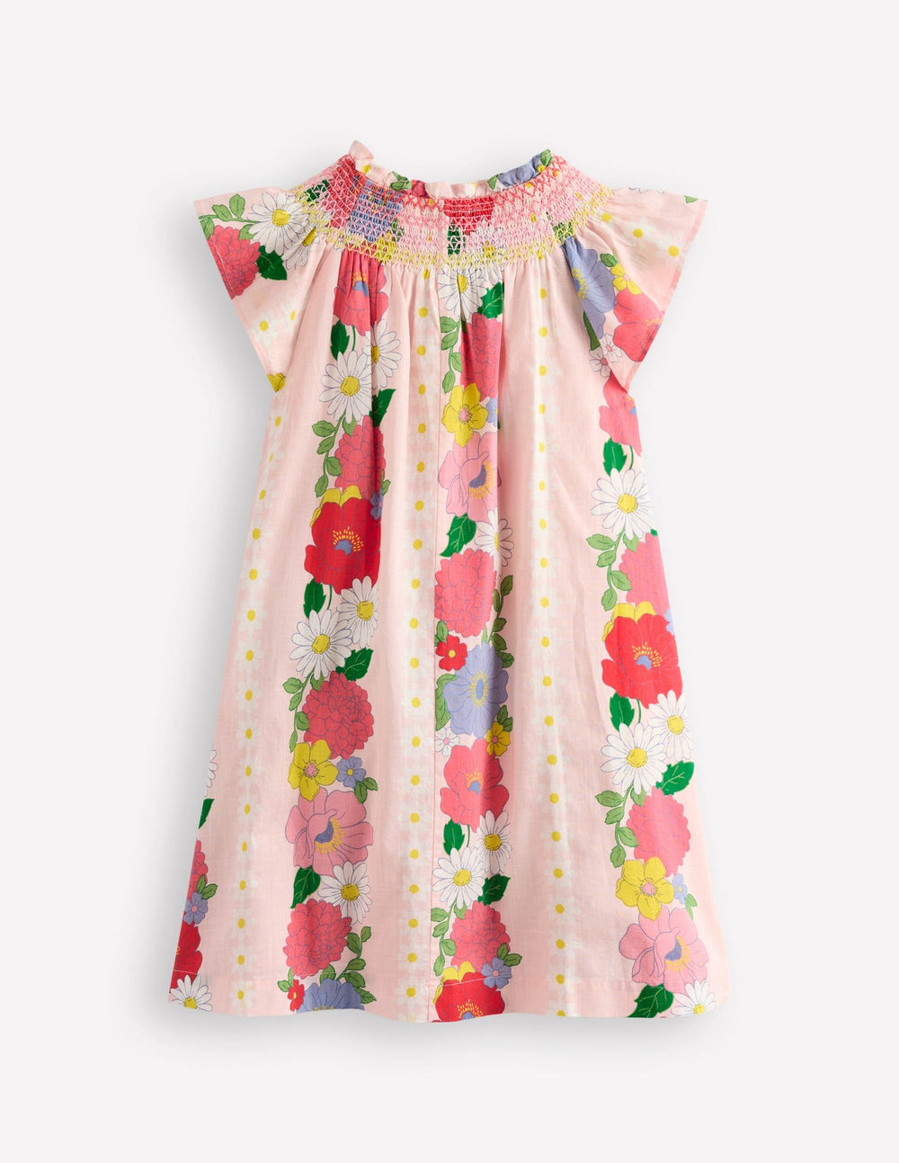 Boden Holiday Smocked Dress - Chalk Pink Flower