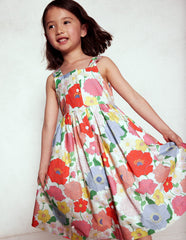 Boden Remy Button Through Dress - Multi Summer Garden