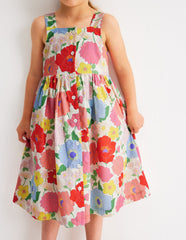 Boden Remy Button Through Dress - Multi Summer Garden