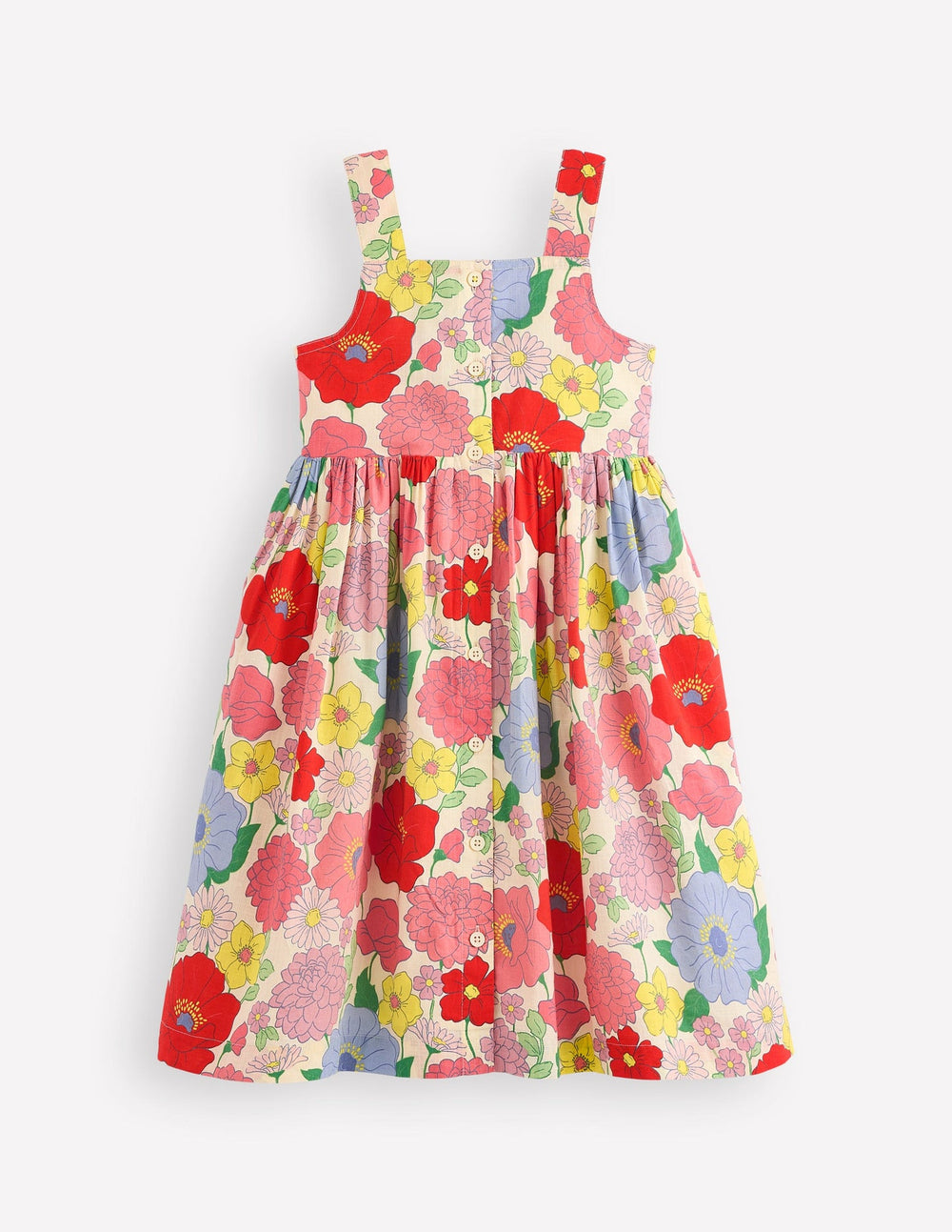 Boden Remy Button Through Dress - Multi Summer Garden