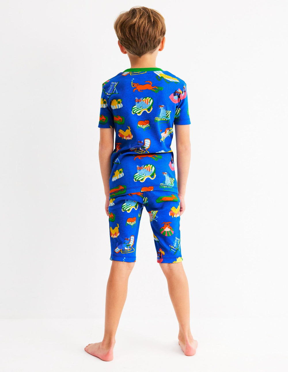 Boden Snug Short John Pajamas - Poolside Pets