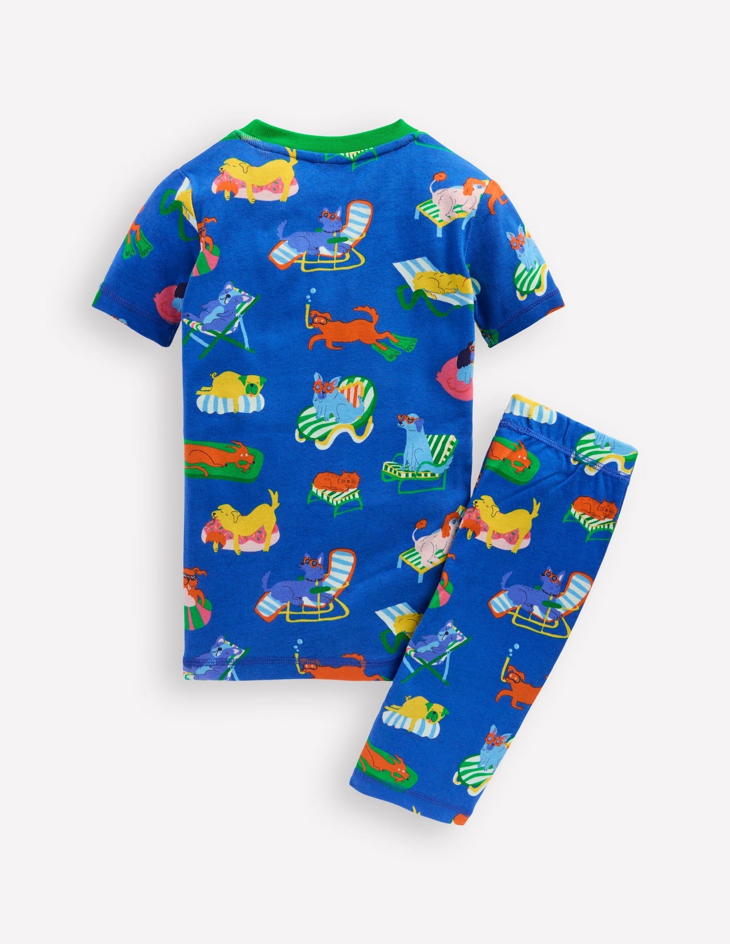 Boden Snug Short John Pajamas - Poolside Pets