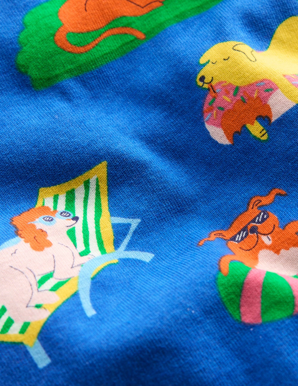 Boden Snug Short John Pajamas - Poolside Pets