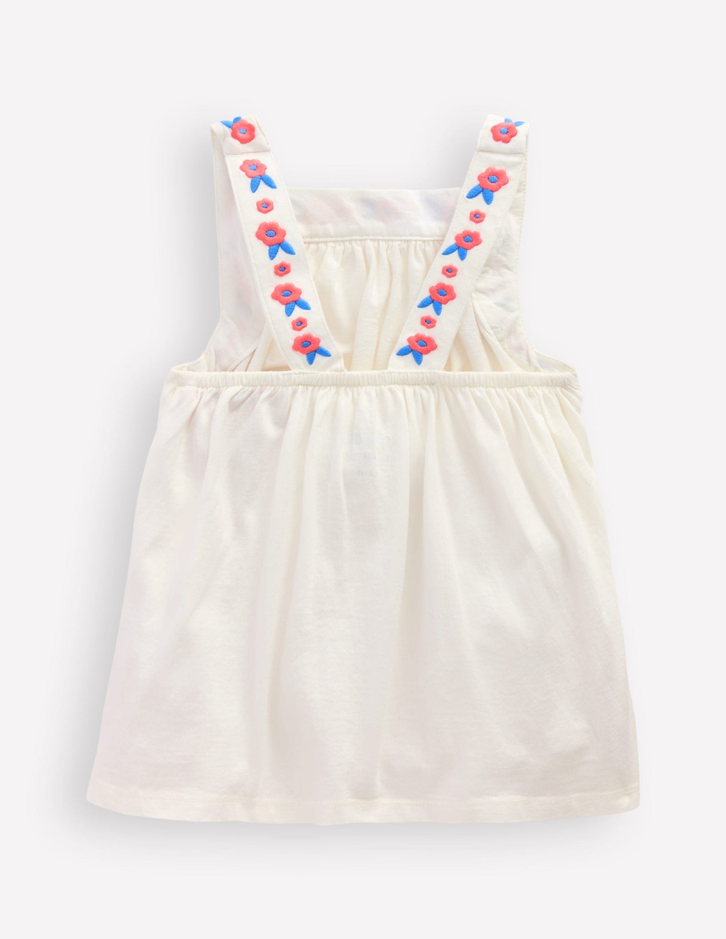 Boden Embroidered Sleeveless Top - Soft Ivory