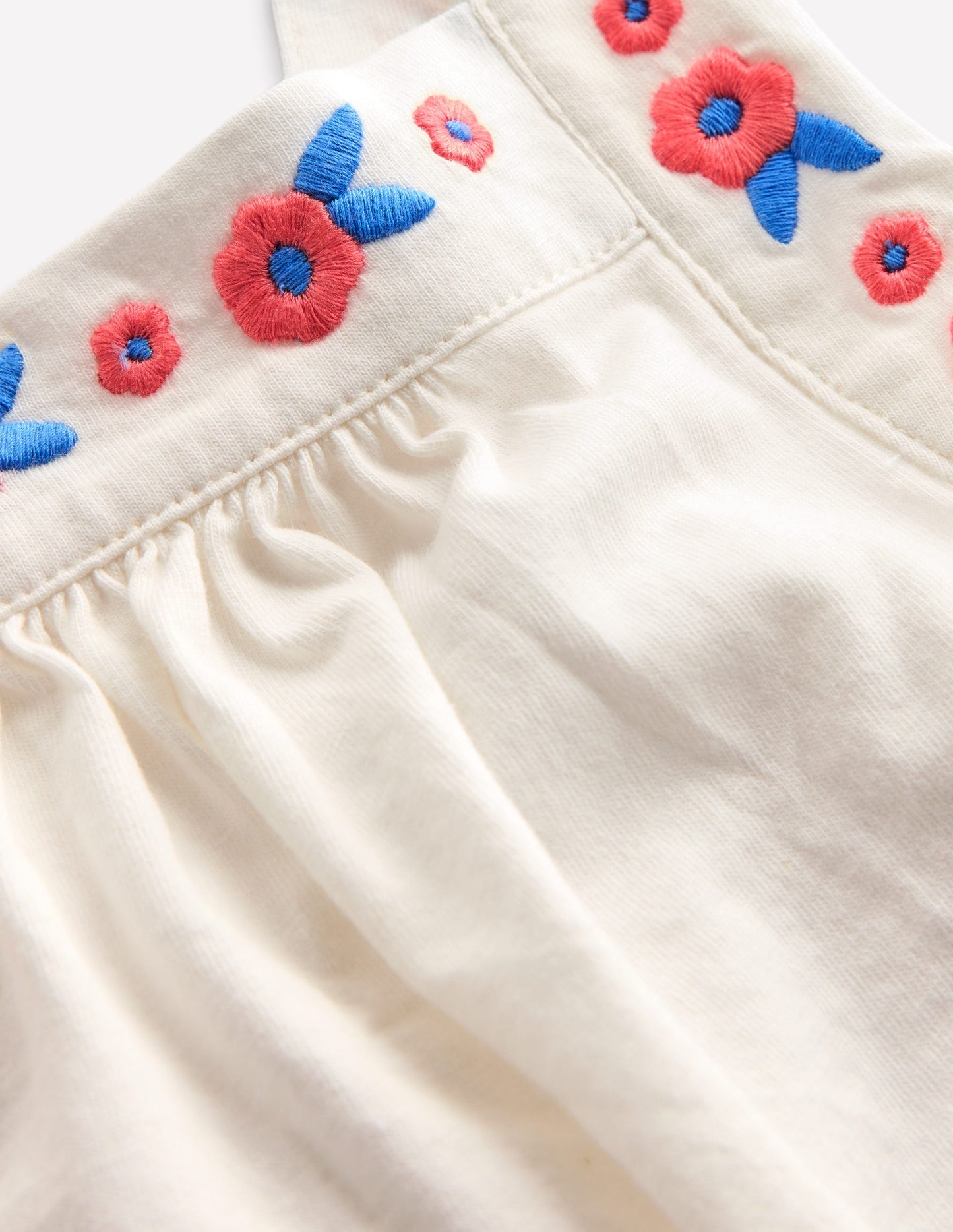 Boden Embroidered Sleeveless Top - Soft Ivory