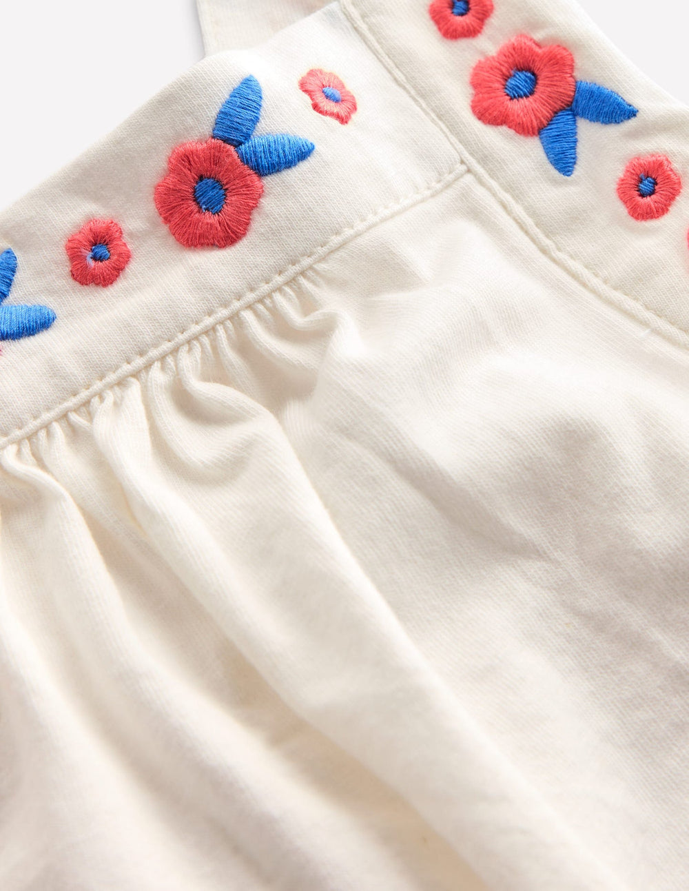 Boden Embroidered Sleeveless Top - Soft Ivory