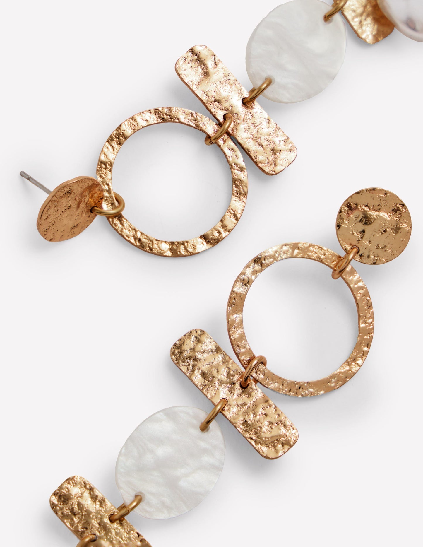 Boden Statement Drop Earrings - Gold/Pearl