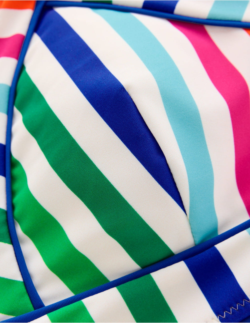 Boden Kasos String V Neck Bikini Top - Multi Stripe