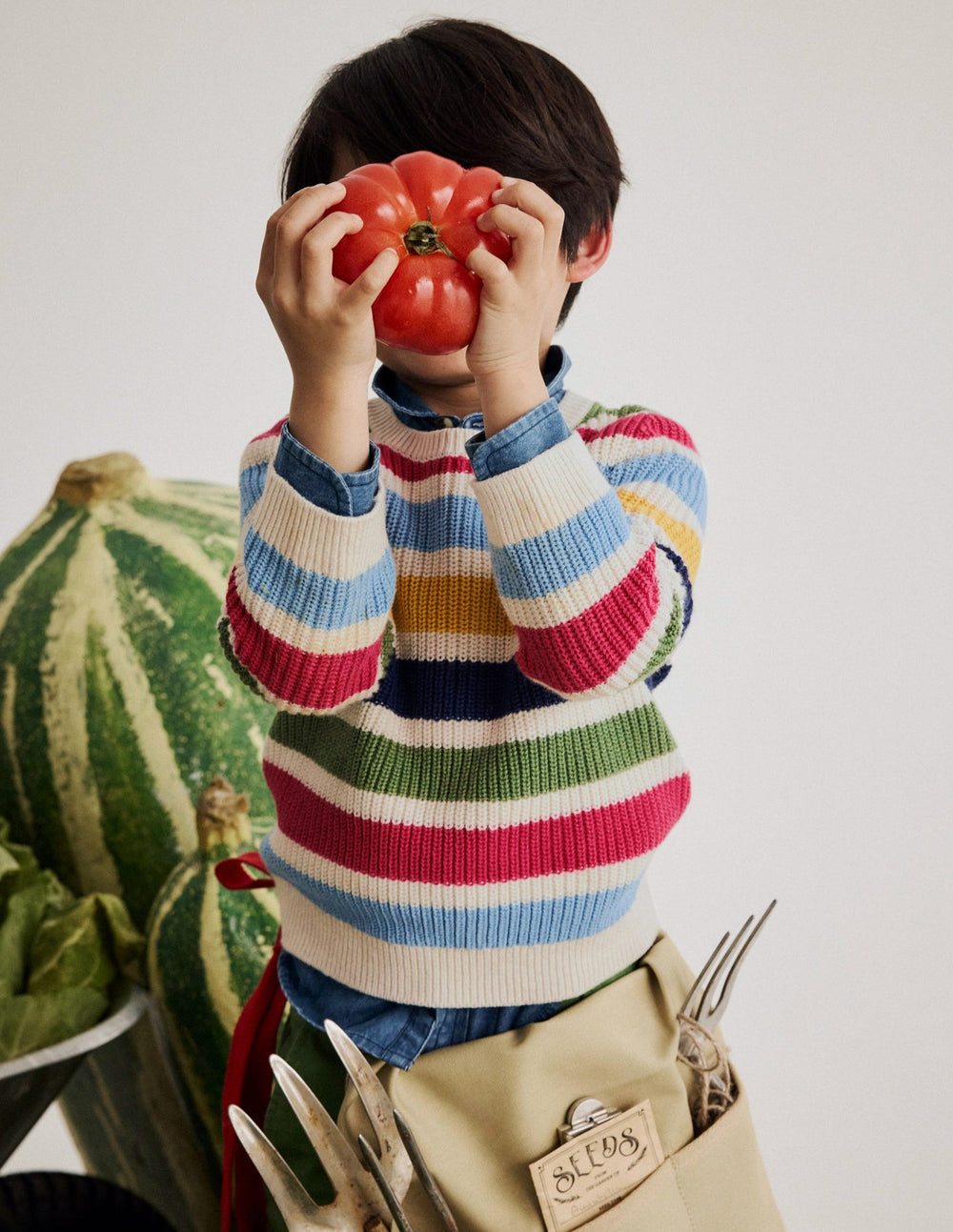 Boden Everyday Cotton Sweater - Multi Stripe
