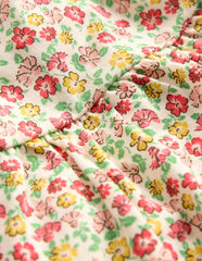 Boden Jersey Frill Sleeve Dress - Multi Summer Flowerbed