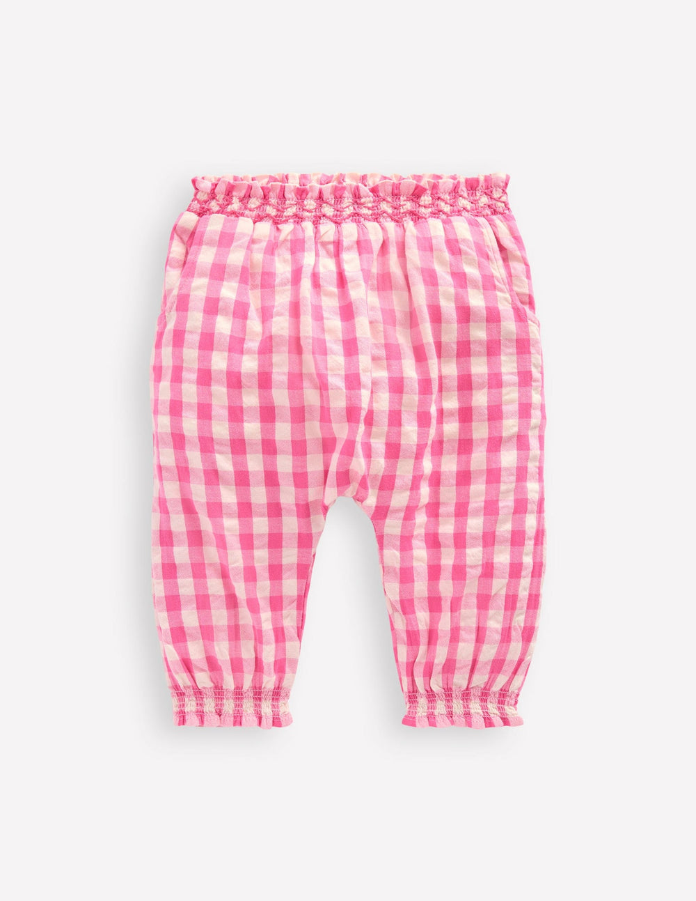 Boden Woven Pants - Pink Rose Gingham
