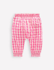 Boden Woven Pants - Pink Rose Gingham