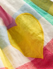 Boden Double Cloth Printed Skirt - Multi Heart Check