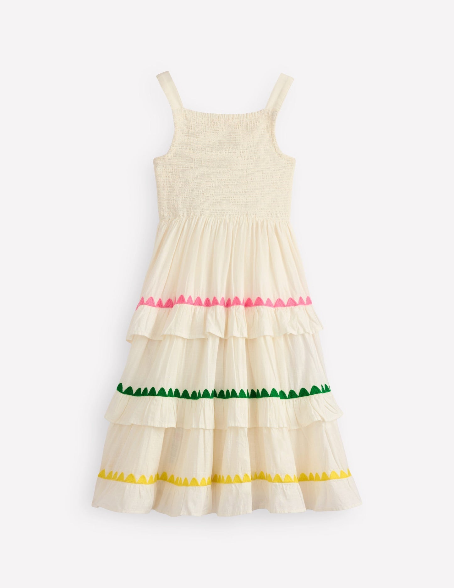 Boden Odette Tiered Woven Sundress - Soft Ivory