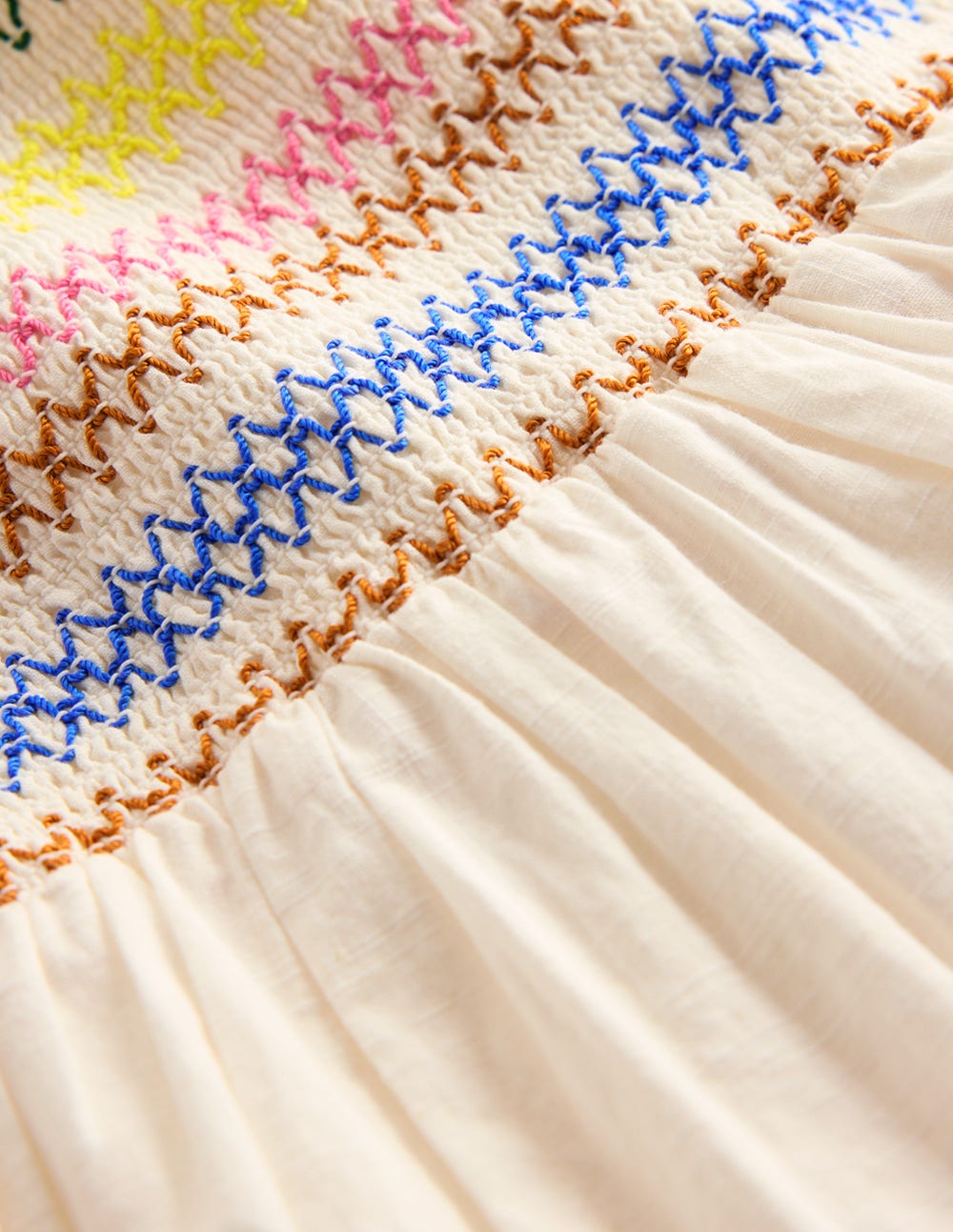Boden Odette Tiered Woven Sundress - Soft Ivory
