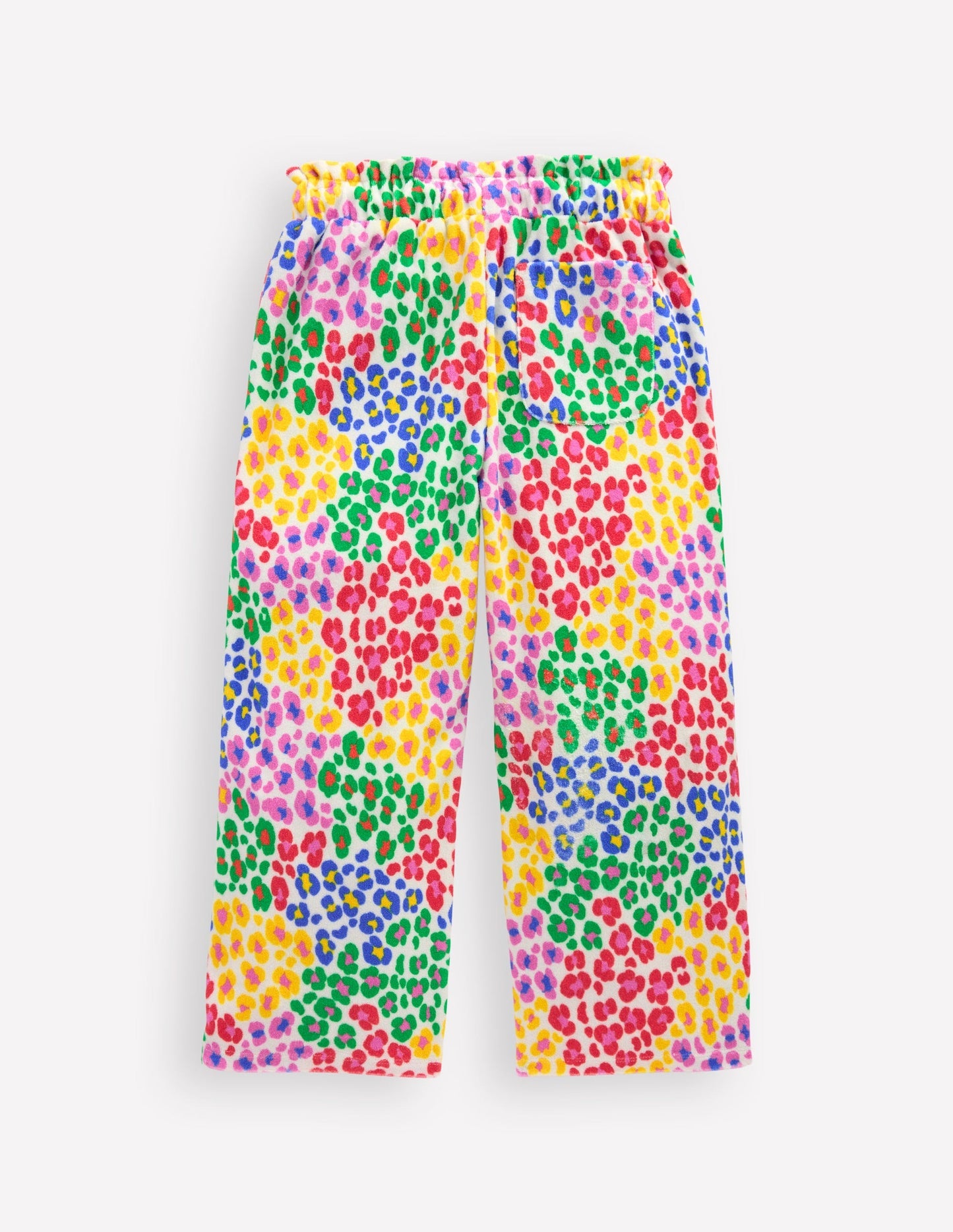 Boden Towelling Pants - Multi Rainbow Leopard