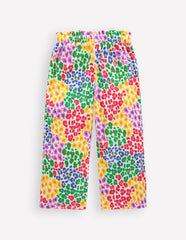 Boden Towelling Pants - Multi Rainbow Leopard